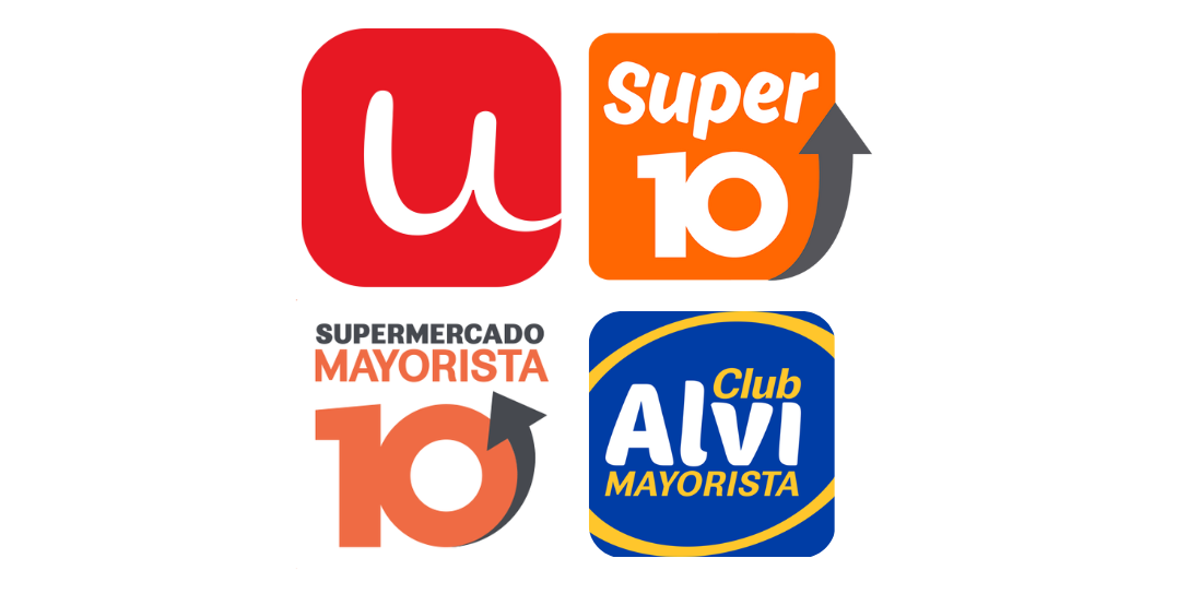 Unimarc, Super 10, Alvi y Mayorista 10